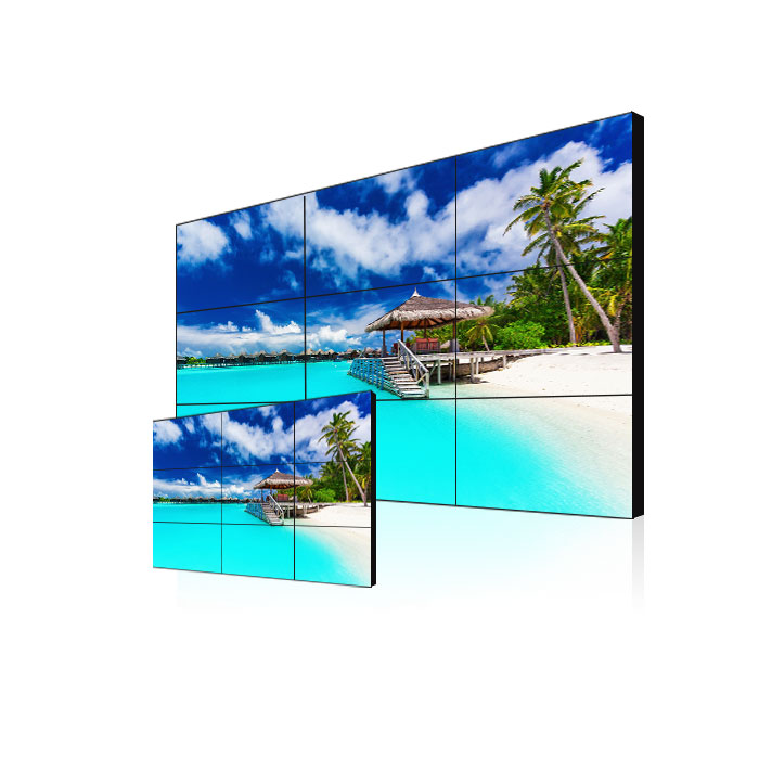 Muro de vídeo lcd DID de pantalla múltiple de 46 pulgadas, pantalla de TV de pared de vídeo LED 4k para publicidad múltiple al aire libre