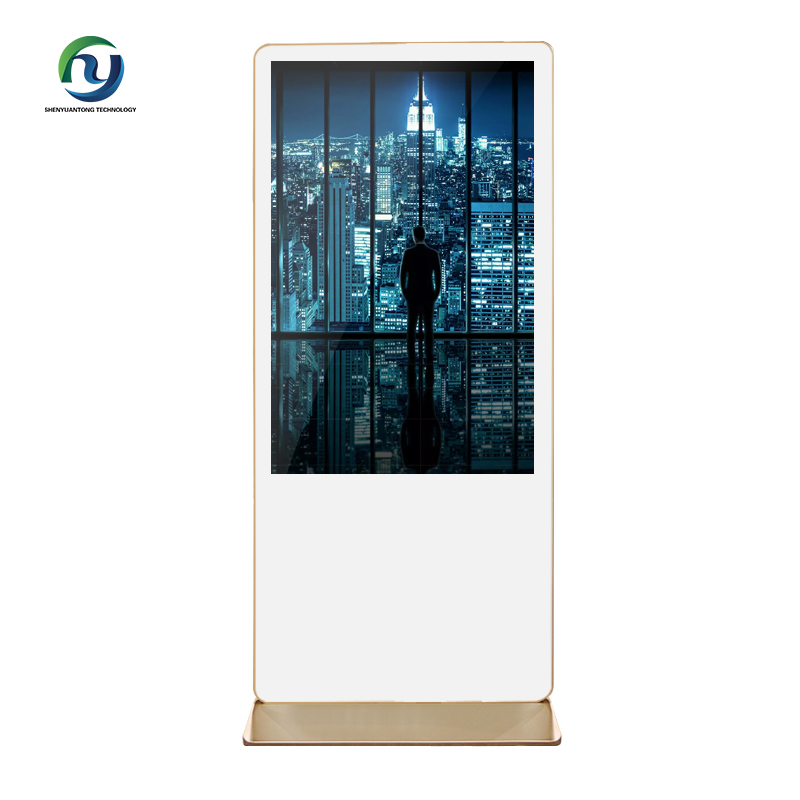 nativus Ultrathin White Tactus Screen Android Floor stans Digital Signage