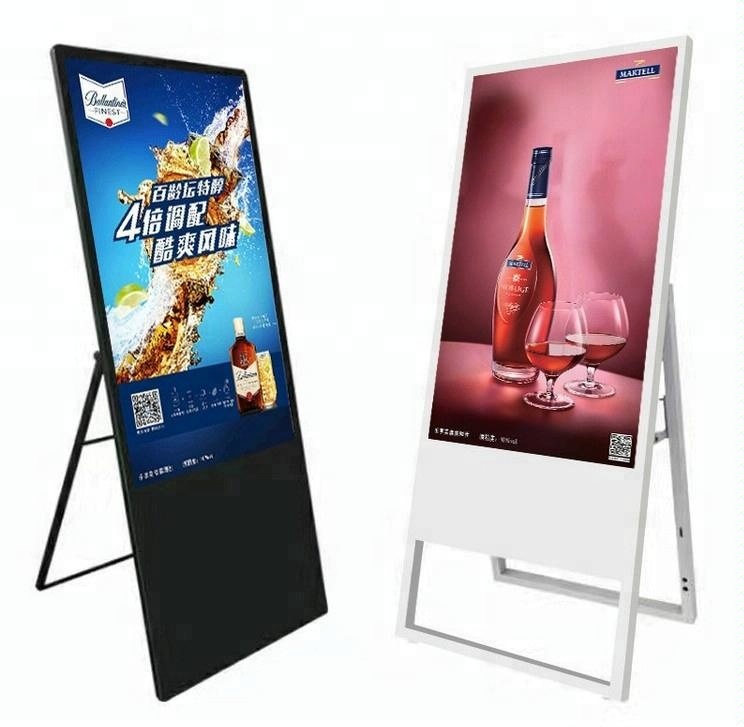 43 inch New Ultra Thin portable touch screen Vertical media player digital signage