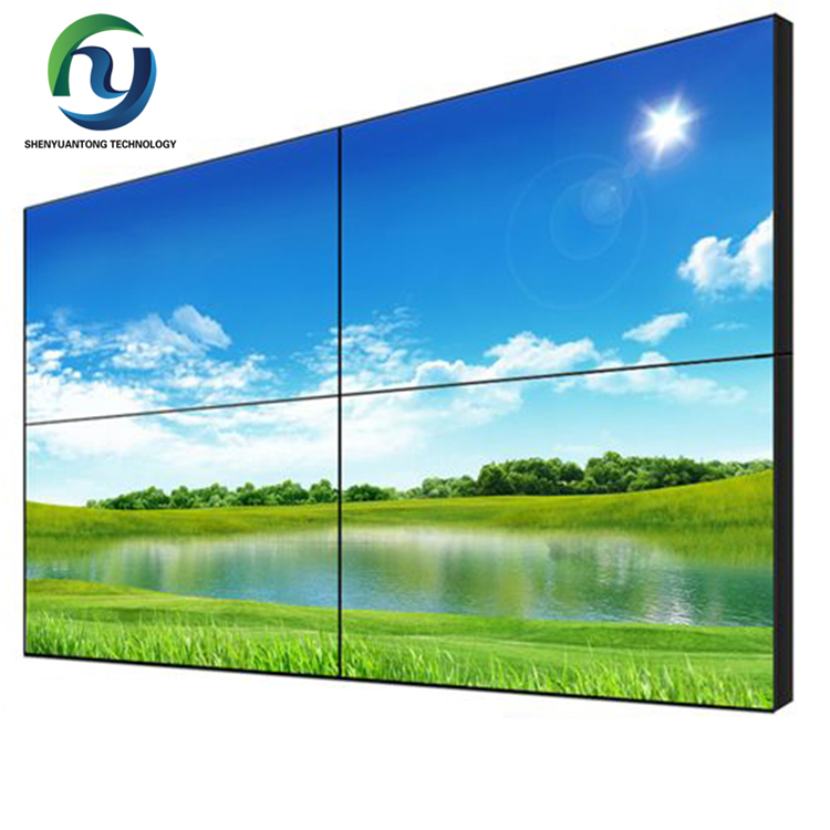 حافة نحيفة 1.8 مم 3.5 مم 46 بوصة 49 بوصة 55 بوصة 2 × 2 حافة ضيقة LCD جدار فيديو لوحة عرض عالية الدقة