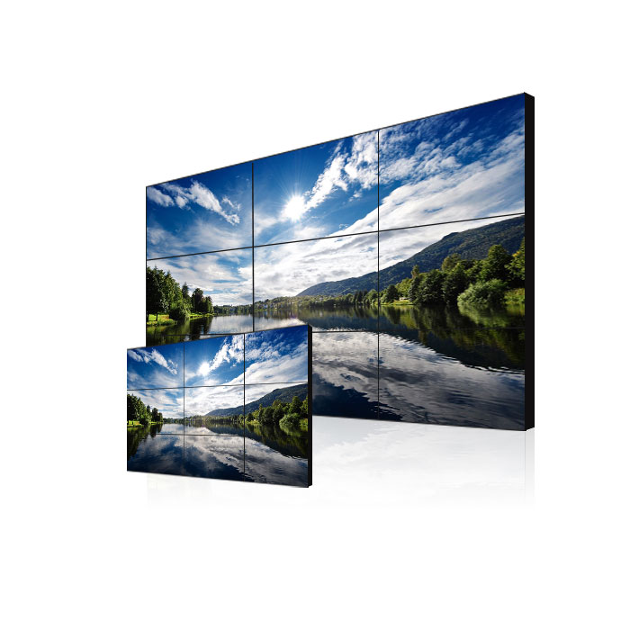 جدار فيديو LCD 3×3 سلس مقاس 46 بوصة و49 بوصة و55 بوصة مع لوحة عرض LG HD