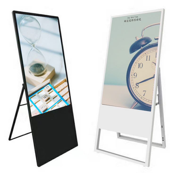 43 inch flier stand android draachbere digitale paadwizers reklame display lcd display