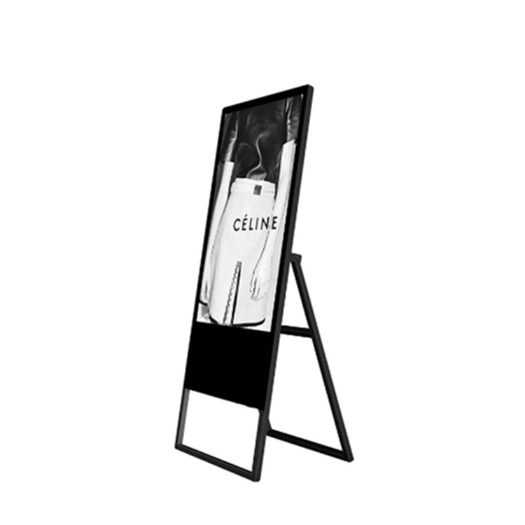 43 tums LCD-reklamskärm Kiosk Loop Video Vertikal Bärbar Fristående Digital Signage
