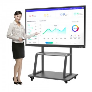 Pannal còmhnard eadar-ghnìomhach Bòrd Geal Infridhearg 10 puingean Touch Screen 65 Inch Whiteboard smartboard for School