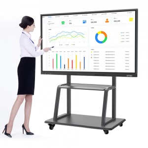 Pannellu pianu interattivu di lavagna bianca Infrared 10 Punti Touch Screen 65 Inch Whiteboard smart board per a scola
