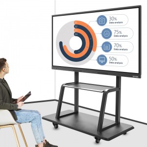 „White Board“ interaktyvi plokščia ekrano infraraudonųjų spindulių 10 taškų jutiklinis ekranas 65 colių „Whiteboard“ išmanioji lenta mokyklai