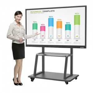 White Board Interactive Flat Panel Infrared 10 ຈຸດ ຫນ້າຈໍສໍາຜັດ 65 ນິ້ວ Whiteboard smart board ສໍາລັບໂຮງຮຽນ