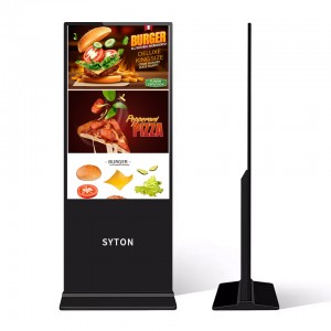 Samostojeći 43 49 55 inčni android video lcd reklamni player kiosk vertikalni totem digital touch signage zaslon