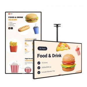 Commercial Ads Screen led Advertising Player Advertise Board 32 - 65 Inch Wall Mount Media Player Digital Signage and Displays