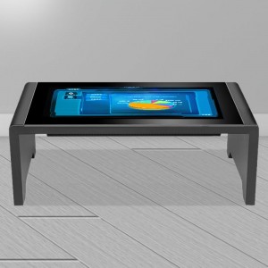 Interaktywny stół z inteligentnym ekranem dotykowym. Gry reklamowe LCD