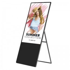 43 inch vertical portable LCD advertising machine player media poster digital signage ad kiosk