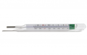 Thermomètre oral rectal à aisselles en verre liquide sans mercure