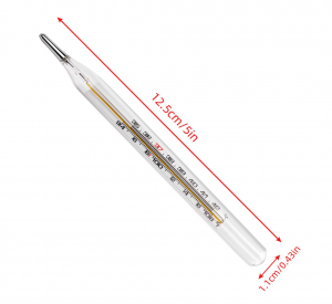 Walang mercury na likido-sa-salamin Armpit Rectal Oral thermometer