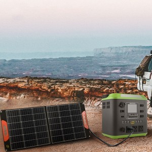 Portable Solar Generator na May Solar Panel