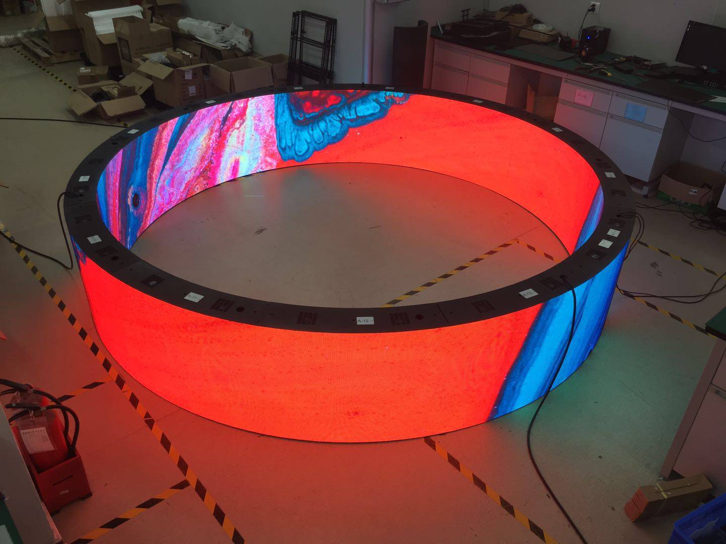 Double-sided LED Round led screen Gaming led signage Gambling facilities factory and |
