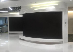 P2 flexible LED screen of Visual design curved screen in Exhibition video wall in shopping mall