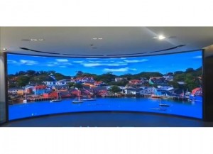 P1.8 flexible LED screen in visual design , curved screen