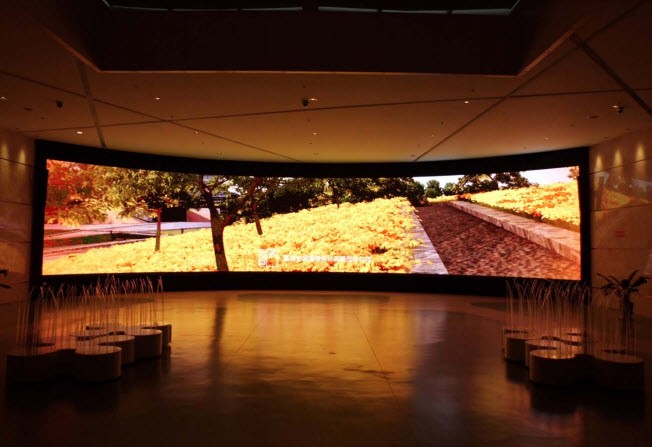 Application of Radiant flexible LED display in exhibitions