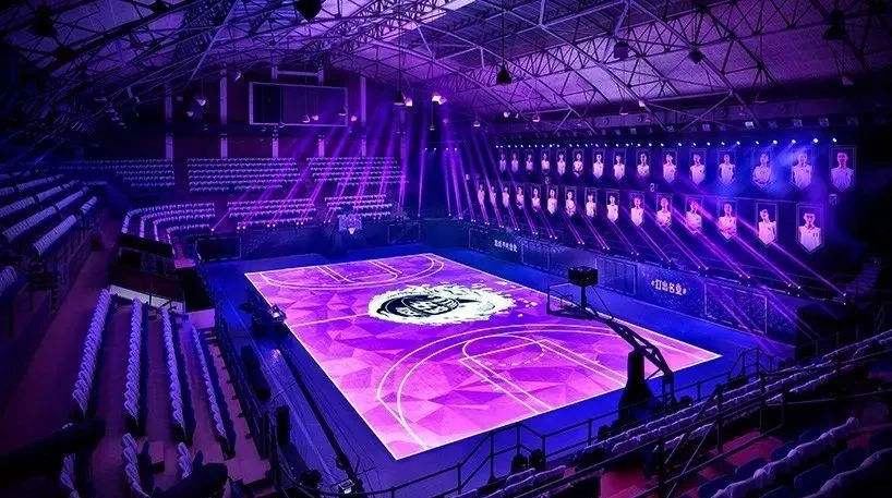 Den første LED interaktive basketballhal i Kina, charmen ved videnskab og teknologi er overalt!