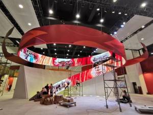P2.5 flexible LED screen ; curved led screen for Exhibition; led wall for Museum