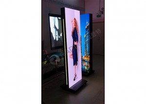 Floor standing LED screen poster for Fashion store; Advertising poster for shopping mall