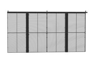 transparency p3.91 glass wall led screen