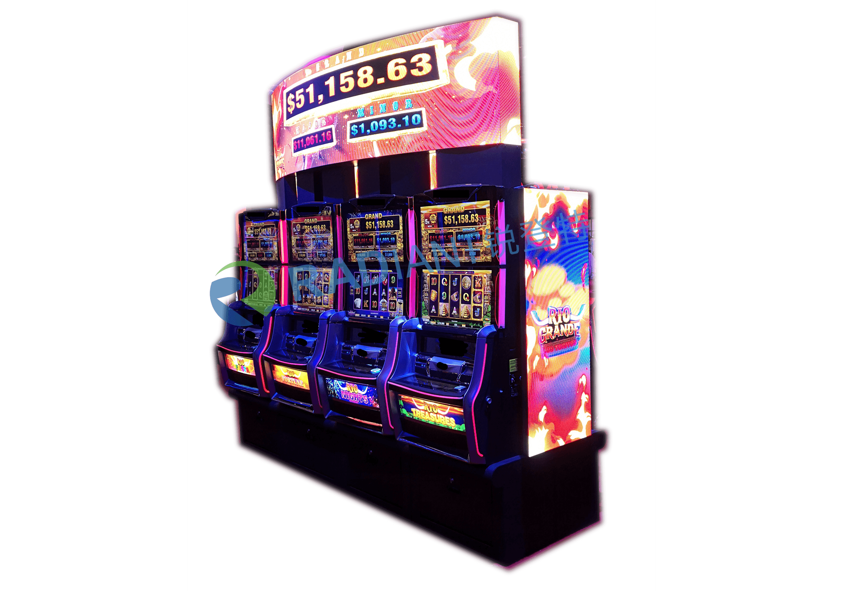 Ellipse LED Display for Slot Machine; Gaming led sign in Casino; Gambling facilities