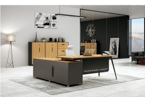 Tavolinë ekzekutive e zyrës MFC Menaxher i formës së dizajnit modern premium L Shape