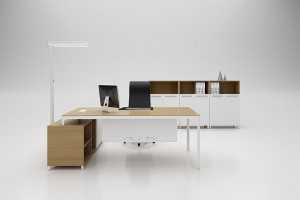 Promotion Modern Luxury Office Furniture Set L-Shape Design Executive Desk