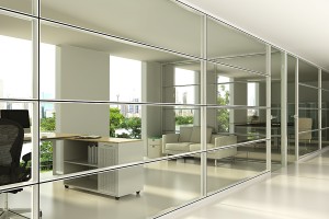 High quality soundproof aluminum frame tempered glass partition wall