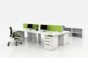 Grosir komersil jati anyar umum pamakéan kantor meja workstation modern