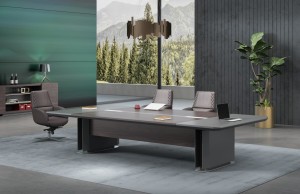 MODERN WENGE CONFERENCE TABLE WITH EXTENSIONS