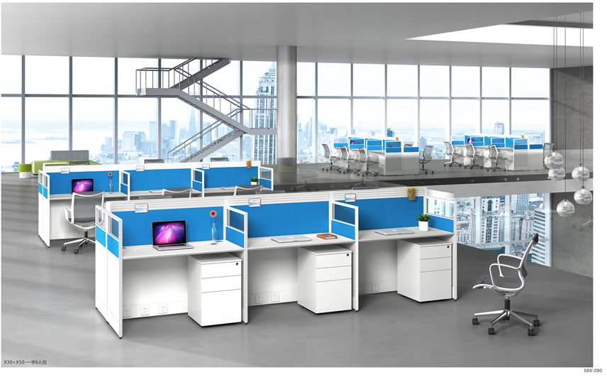 6 person office workstation for staff