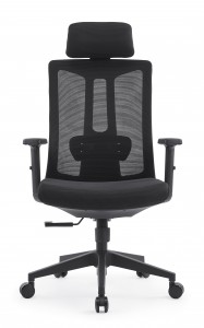 MAISON ARTS 인체 공학적 메쉬 사무실 책상 의자 하이 백, 360도 회전 집행 의자 조절식 요추 지지대 및 머리 받침