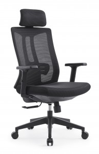 MAISON ARTS 인체 공학적 메쉬 사무실 책상 의자 하이 백, 360도 회전 집행 의자 조절식 요추 지지대 및 머리 받침