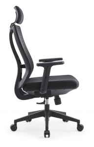 MAISON ARTS Ergonomska mrežasta uredska stolna stolica s visokim naslonom, okretna direktorska stolica za 360 stupnjeva, podesiva lumbalna podrška i naslon za glavu