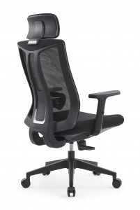 MAISON ARTS ergonómikus hálós irodai asztali szék, magas háttámla, 360 fokban elforgatható vezetői szék, állítható deréktámasz és fejtámla