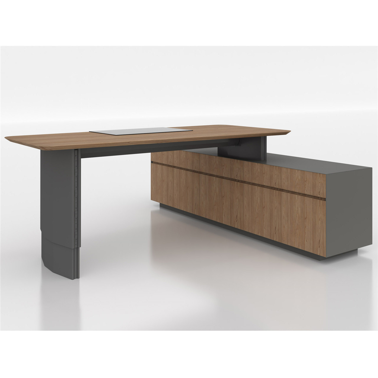 Adjustable Height Table with Laminate Top Executive desk with return (1)