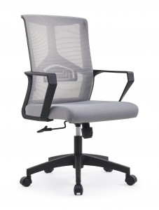 Krzesło biurowe HOME, podparcie lędźwiowe w połowie pleców, obrotowe krzesło z siatki komputerowej