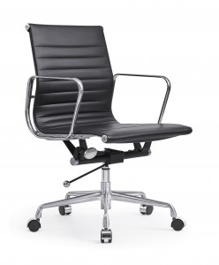 Homall Mid Back Office Chair Swivel Computer Task Chair e nang le Armrest Ergonomic Leather Padded Executive Desk Chair