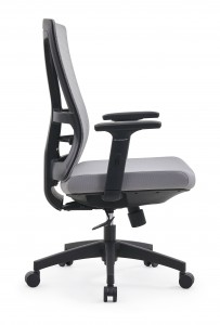 Ergonomische bureaustoel met middenrug en opklapbare armleuningen