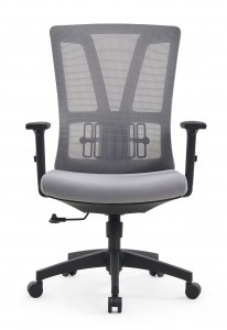 Mrežasta ergonomska stolica za rad na sredini leđa sa okretnim rukama