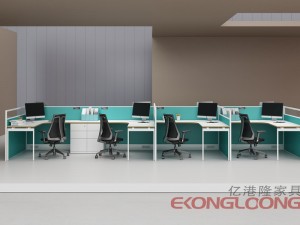 6 personers kontorbord arbejdsstationskabiner moderne kontorkabiner OP-5236