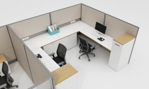 Chinese Factory Ṣe Office Furniture MFC Office Cubicle Workstation Iduro iṣupọ