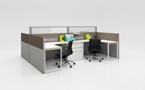 Chinese Factory Ṣe Office Furniture MFC Office Cubicle Workstation Iduro iṣupọ