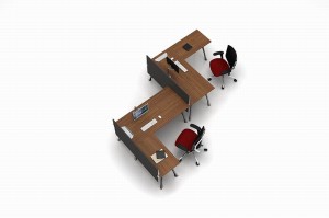Commercial Melamine Modern Partition Modular Cubicles Staff Office Workstation
