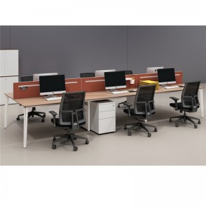 Cubicolo scrivania con schedari mobili per ufficio componibili