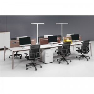 Cubicle Desk nga adunay mga File Cabinets modular office furniture