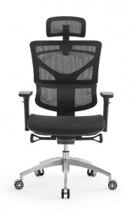 เก้าอี้สำนักงานที่เหมาะกับการทำงาน HumanFlex ยืดหยุ่นทุกตาข่ายพร้อมพนักพิงศีรษะ