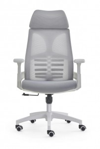 Biele počítačové stoličky Moderné sieťované otočné kancelárske kreslo Ergonomické otočné OC-5471